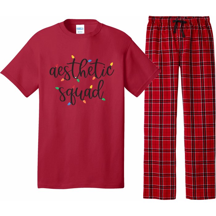 Aesthetic Squad Christmas Lights Happy Holiday Season Pajama Set