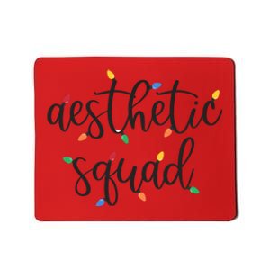 Aesthetic Squad Christmas Lights Happy Holiday Season Mousepad