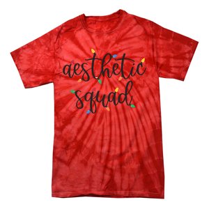 Aesthetic Squad Christmas Lights Happy Holiday Season Tie-Dye T-Shirt