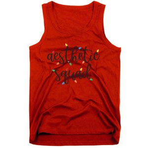 Aesthetic Squad Christmas Lights Happy Holiday Season Tank Top