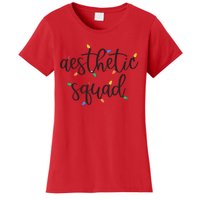 Aesthetic Squad Christmas Lights Happy Holiday Season Women's T-Shirt