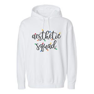 Aesthetic Squad Christmas Lights Happy Holiday Season Garment-Dyed Fleece Hoodie