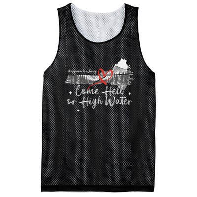 Appalachia Strong Come Hell Or High Water Mountain Nc Vn Tn Mesh Reversible Basketball Jersey Tank