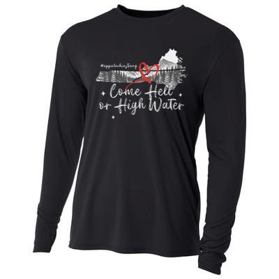 Appalachia Strong Come Hell Or High Water Mountain Nc Vn Tn Cooling Performance Long Sleeve Crew