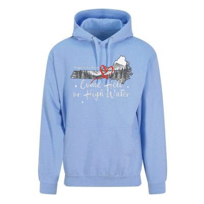 Appalachia Strong Come Hell Or High Water Mountain Nc Vn Tn Unisex Surf Hoodie