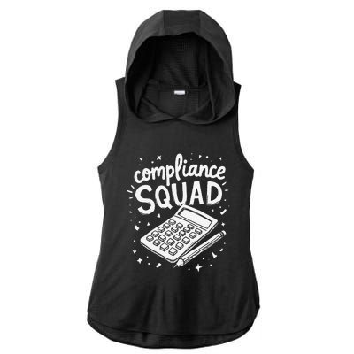 Auditor Squad Compliance Review Finance Auditor Ladies PosiCharge Tri-Blend Wicking Draft Hoodie Tank