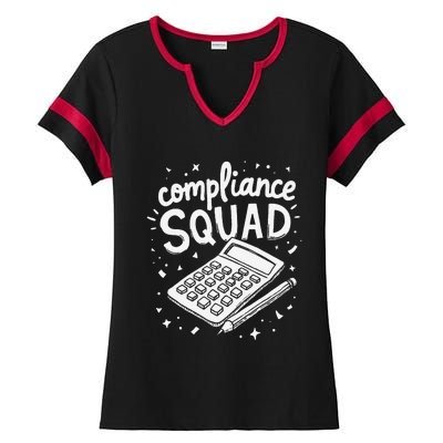 Auditor Squad Compliance Review Finance Auditor Ladies Halftime Notch Neck Tee