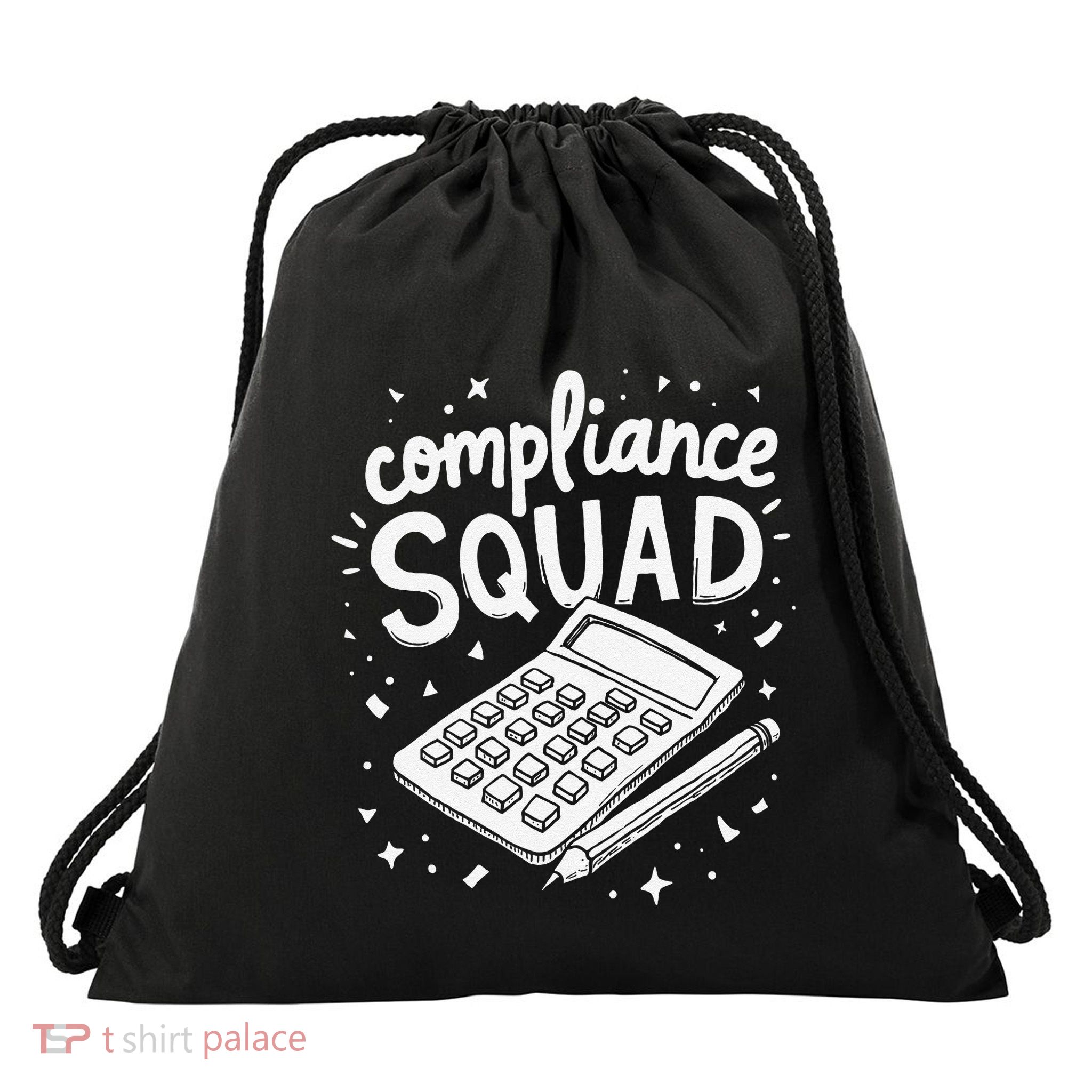 Auditor Squad Compliance Review Finance Auditor Drawstring Bag