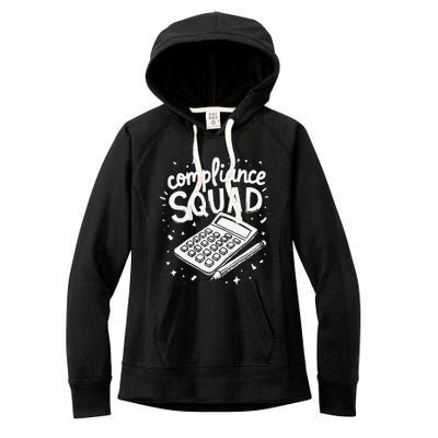 Auditor Squad Compliance Review Finance Auditor Women's Fleece Hoodie