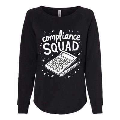 Auditor Squad Compliance Review Finance Auditor Womens California Wash Sweatshirt