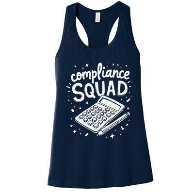 Auditor Squad Compliance Review Finance Auditor Women's Racerback Tank