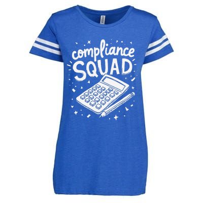 Auditor Squad Compliance Review Finance Auditor Enza Ladies Jersey Football T-Shirt