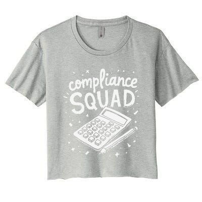 Auditor Squad Compliance Review Finance Auditor Women's Crop Top Tee