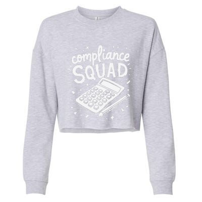 Auditor Squad Compliance Review Finance Auditor Cropped Pullover Crew