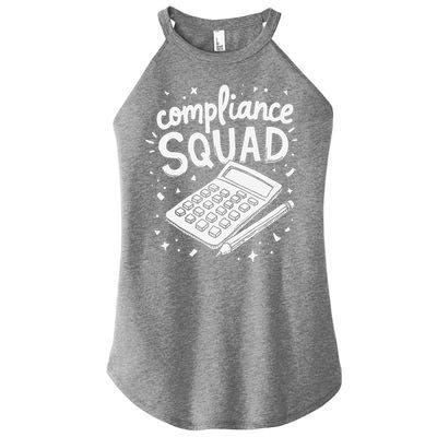 Auditor Squad Compliance Review Finance Auditor Women's Perfect Tri Rocker Tank