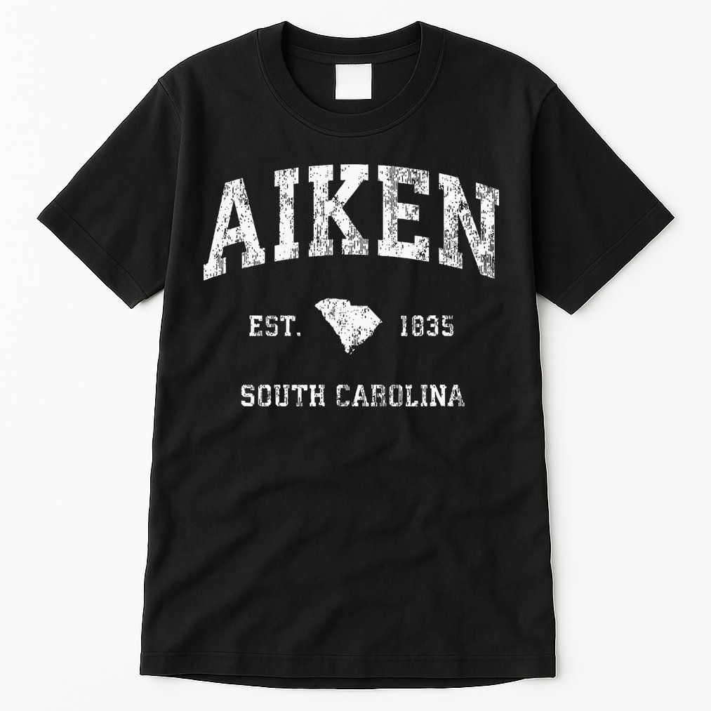 Aiken South Carolina Sc Vintage Athletic Sports Tall T-Shirt