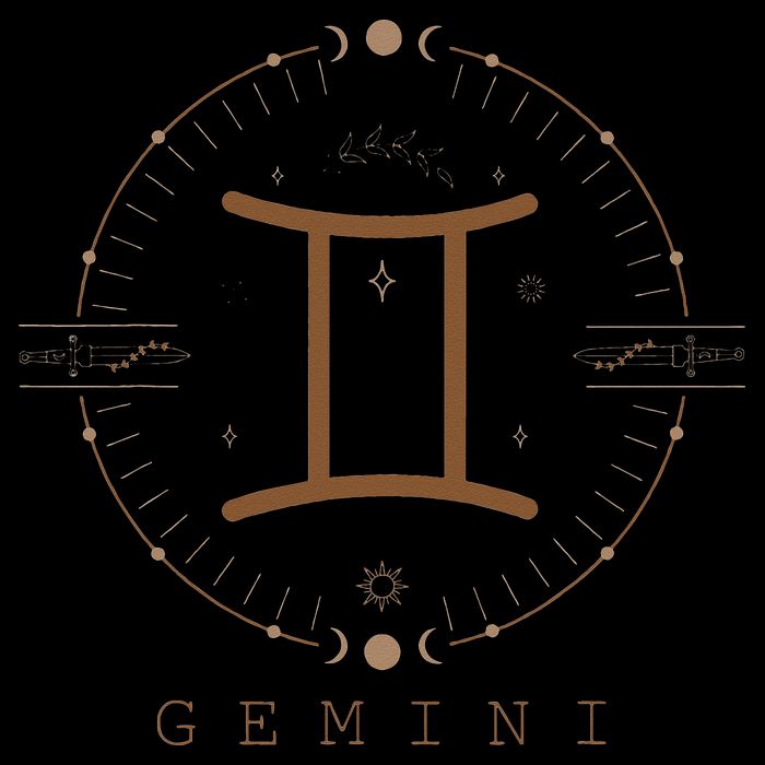 Astrological Stars Celestial Zodiac Sign Aesthetic Gemini Womens T-Shirt