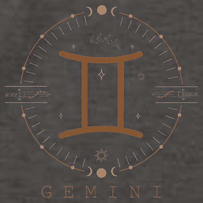 Astrological Stars Celestial Zodiac Sign Aesthetic Gemini Vector Backpack