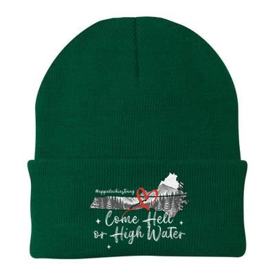 Appalachia Strong Come Hell Or High Water Mountain Nc Vn Tn Knit Cap Winter Beanie