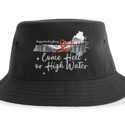 Appalachia Strong Come Hell Or High Water Mountain Nc Vn Tn Sustainable Bucket Hat