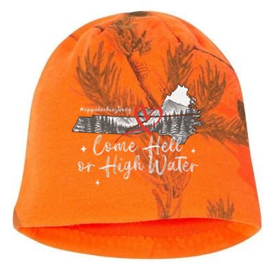 Appalachia Strong Come Hell Or High Water Mountain Nc Vn Tn Kati - Camo Knit Beanie