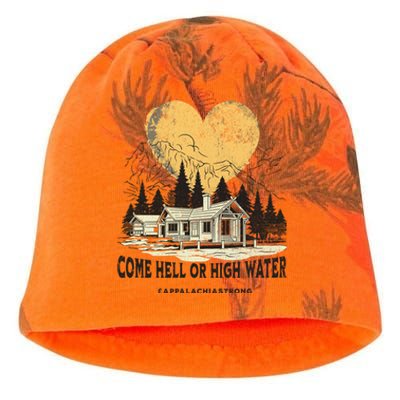 Appalachia Strong Come Hell Or High Water Mountain Kati - Camo Knit Beanie