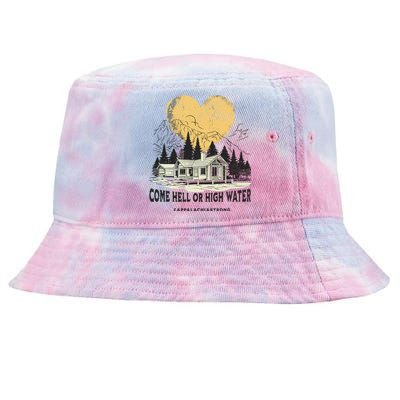 Appalachia Strong Come Hell Or High Water Mountain Tie-Dyed Bucket Hat