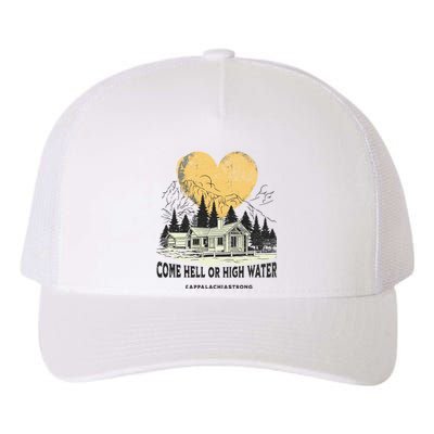 Appalachia Strong Come Hell Or High Water Mountain Yupoong Adult 5-Panel Trucker Hat