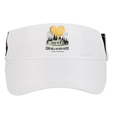 Appalachia Strong Come Hell Or High Water Mountain Adult Drive Performance Visor