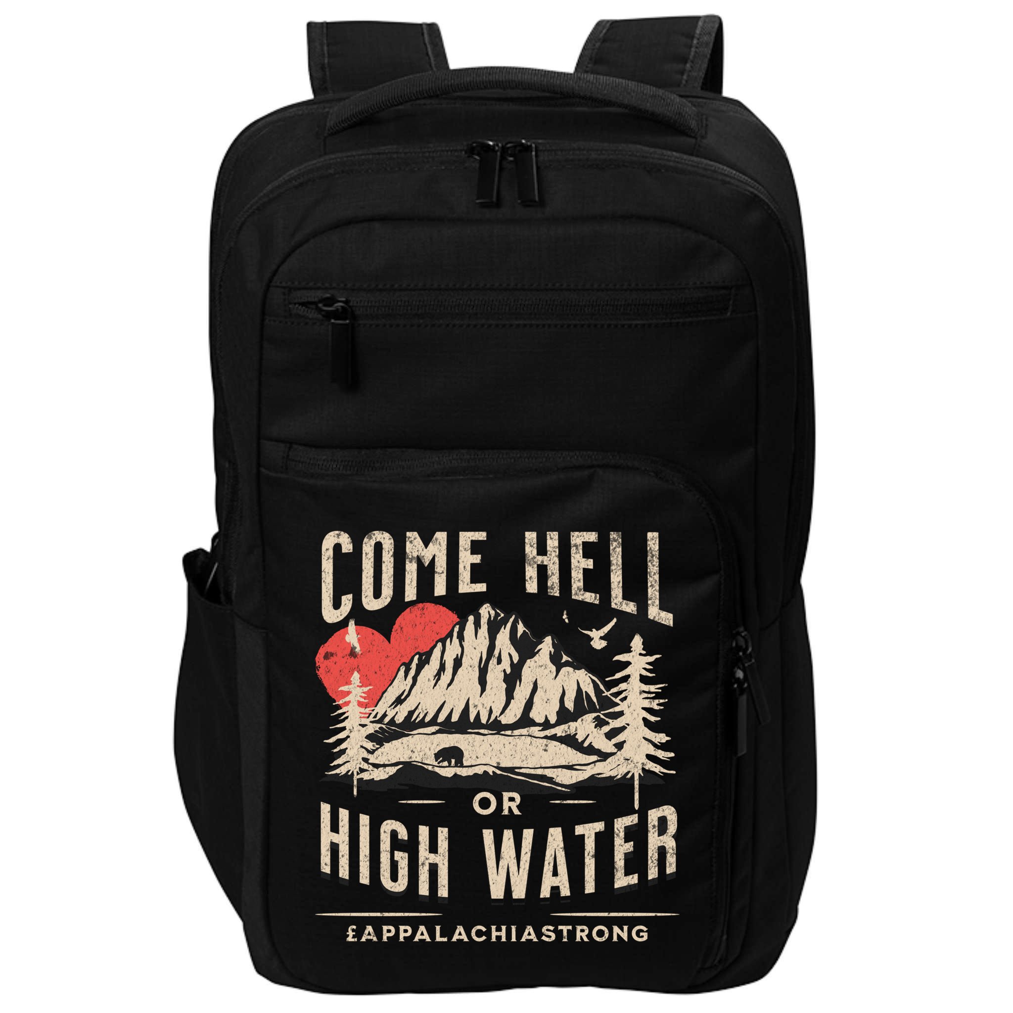 Appalachia Strong Come Hell Or High Water Mountain Impact Tech Backpack