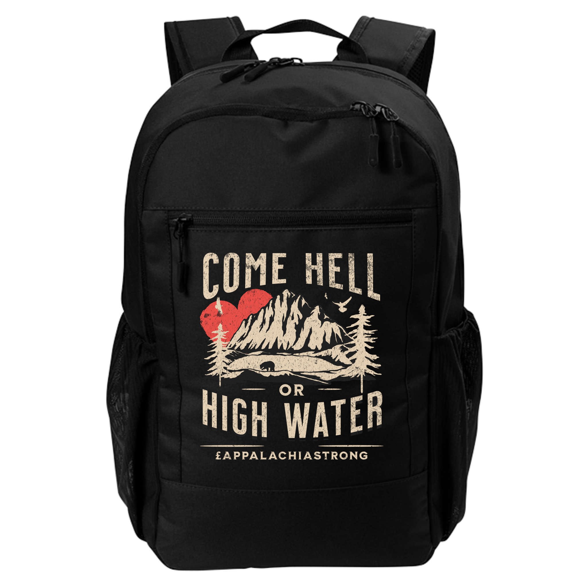 Appalachia Strong Come Hell Or High Water Mountain Backpack