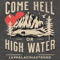 Appalachia Strong Come Hell Or High Water Mountain Vector Backpack
