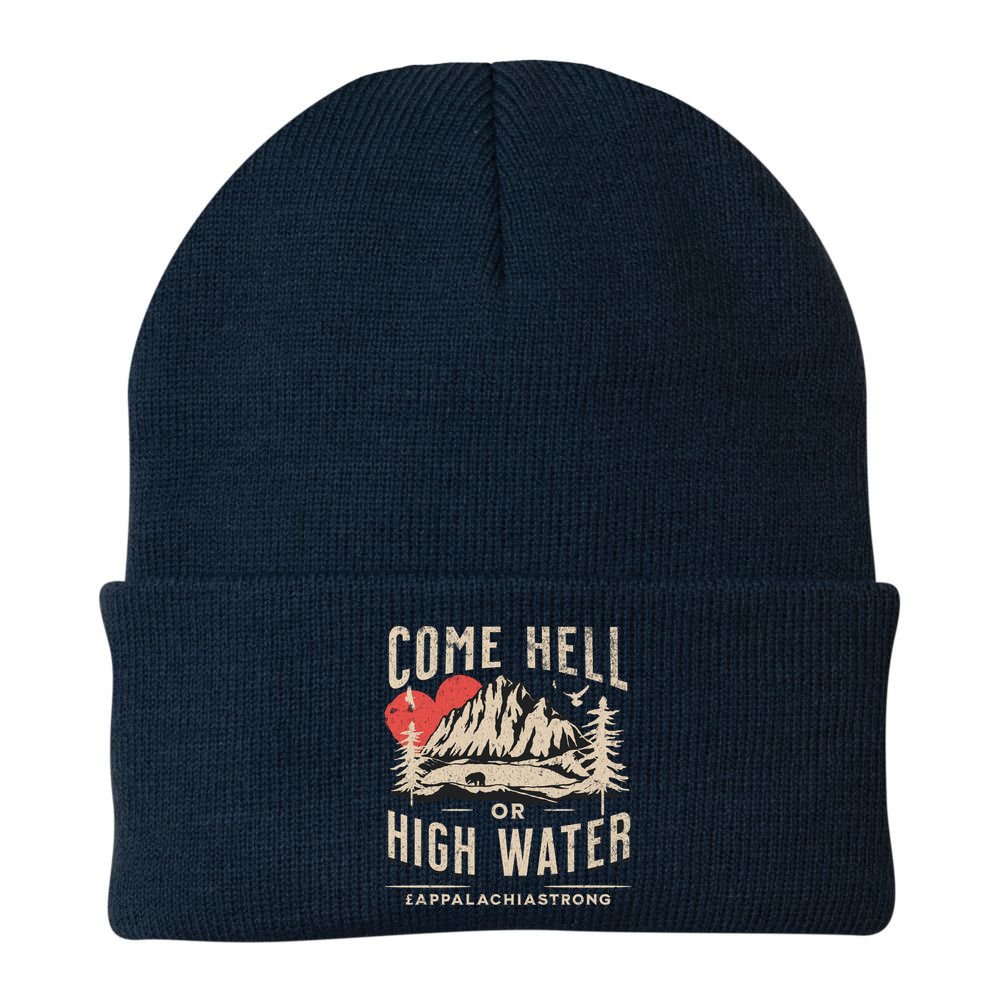 Appalachia Strong Come Hell Or High Water Mountain Beanie