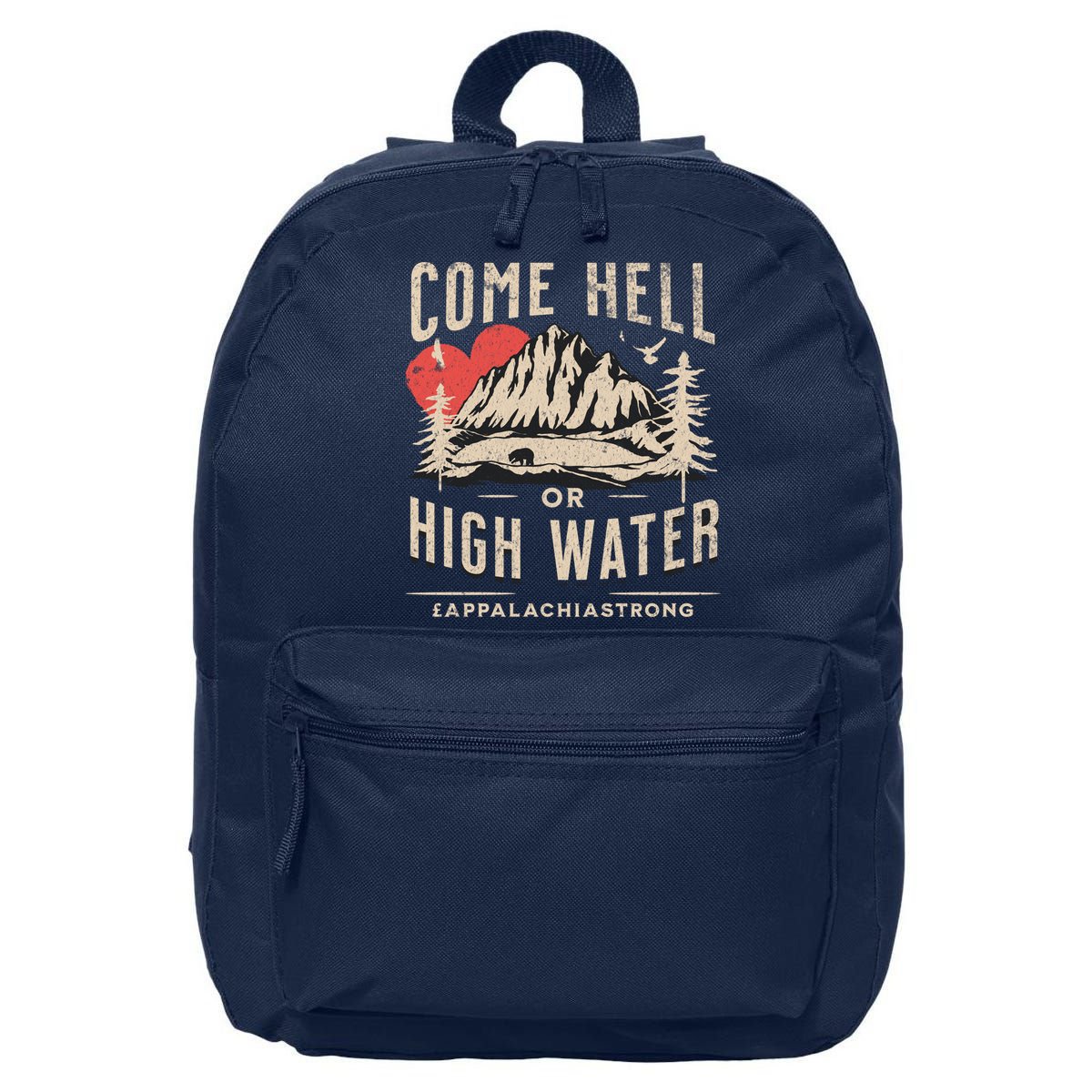 Appalachia Strong Come Hell Or High Water Mountain 16 in Basic Backpack