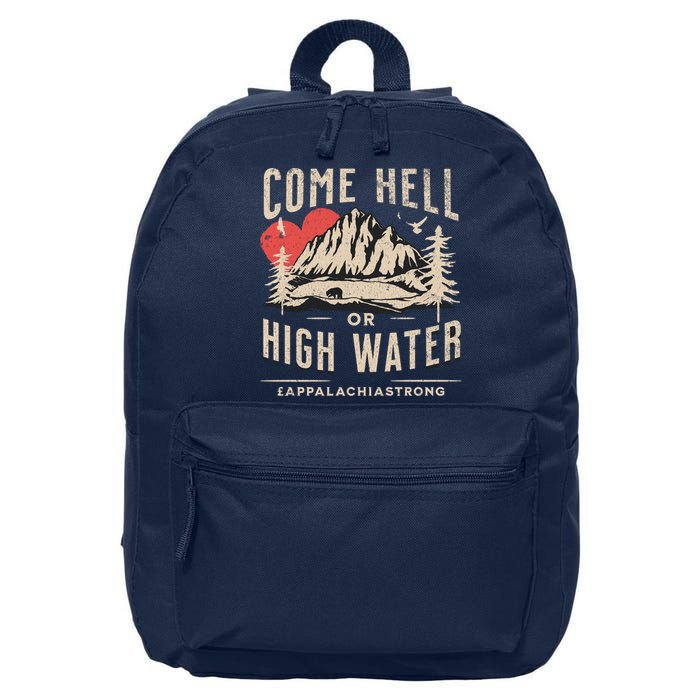 Appalachia Strong Come Hell Or High Water Mountain 16 in Basic Backpack