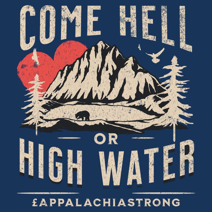 Appalachia Strong Come Hell Or High Water Mountain 16 in Basic Backpack