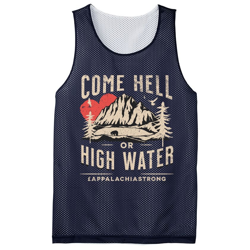 Appalachia Strong Come Hell Or High Water Mountain Mesh Reversible Basketball Jersey Tank