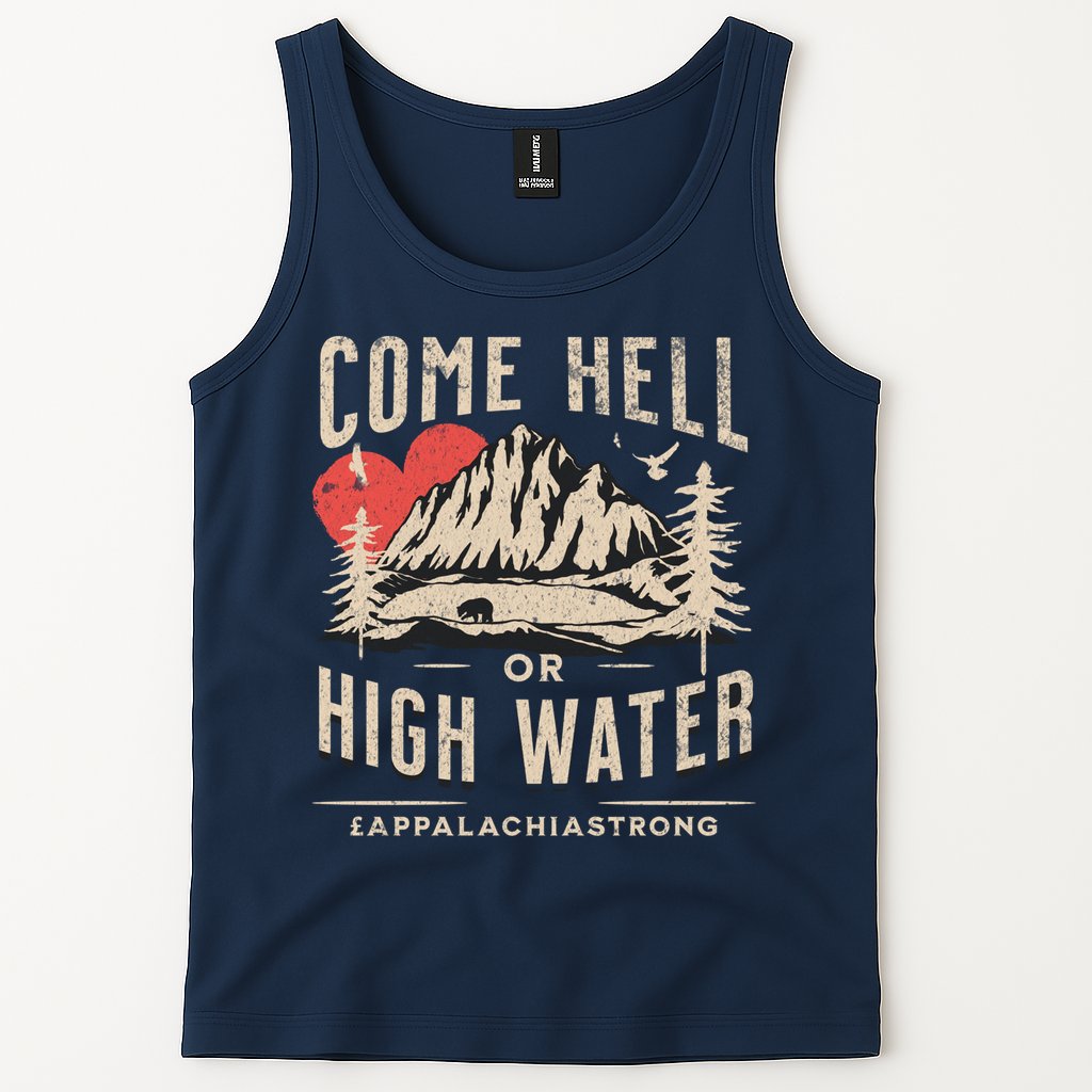 Appalachia Strong Come Hell Or High Water Mountain Tank Top