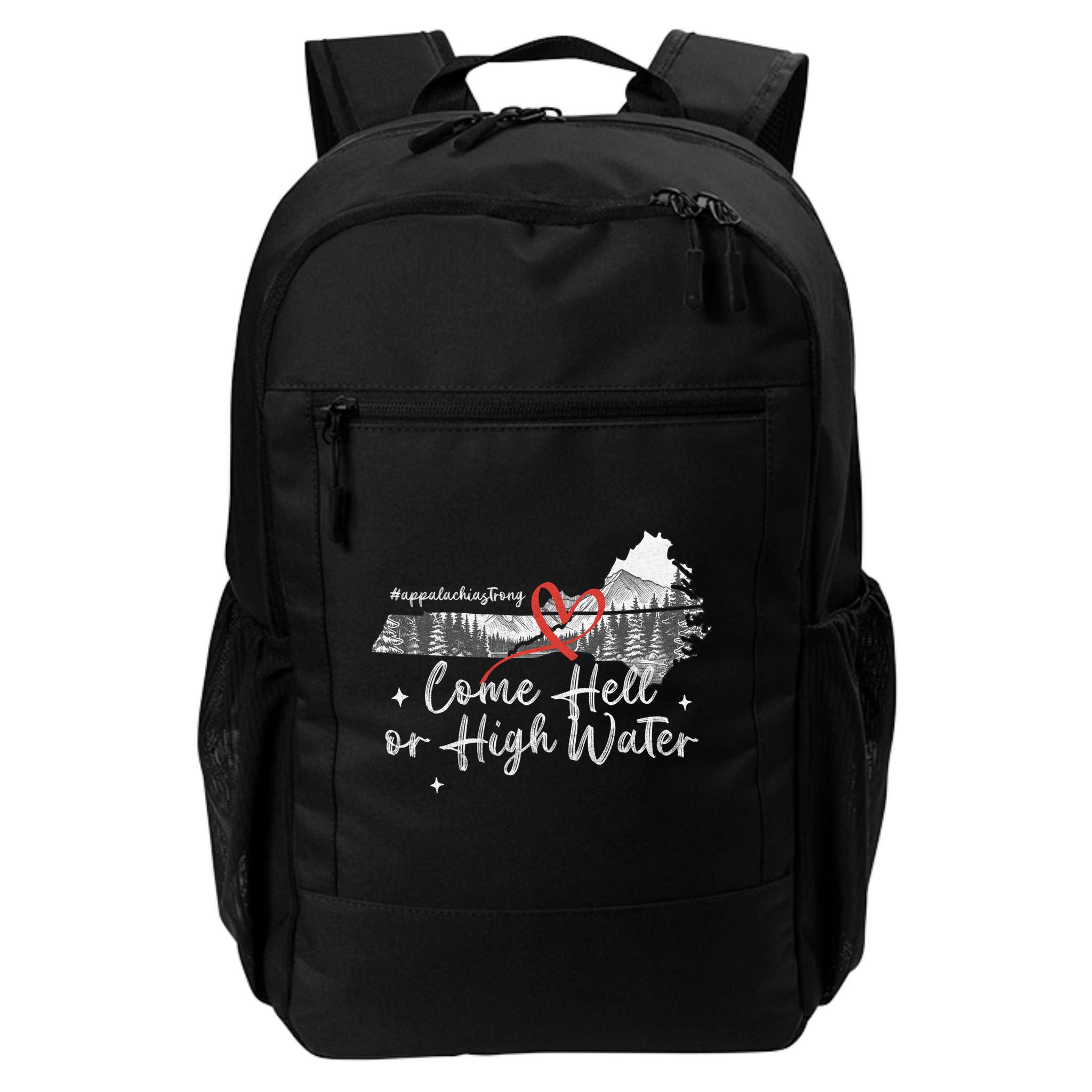 Appalachia Strong Come Hell Or High Water Mountain Backpack