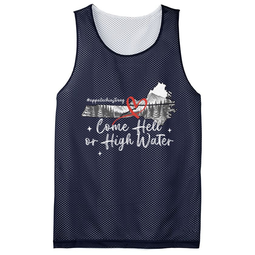 Appalachia Strong Come Hell Or High Water Mountain Mesh Reversible Basketball Jersey Tank