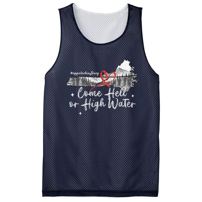 Appalachia Strong Come Hell Or High Water Mountain Mesh Reversible Basketball Jersey Tank