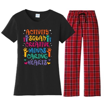 Activity Squad Creative Minds Caring Activities Assistant Women's Flannel Pajama Set