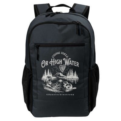 Appalachia Strong Come Hell Or High Water Mountain Daily Commute Backpack