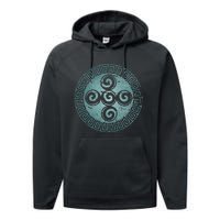 Aztec Symbol Creation Spiral Universe God Indians Performance Fleece Hoodie