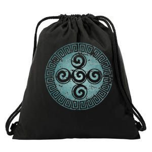 Aztec Symbol Creation Spiral Universe God Indians Drawstring Bag