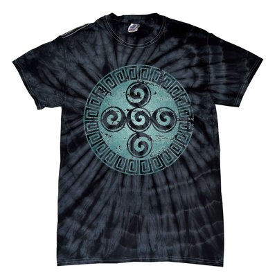 Aztec Symbol Creation Spiral Universe God Indians Tie-Dye T-Shirt