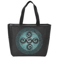 Aztec Symbol Creation Spiral Universe God Indians Zip Tote Bag