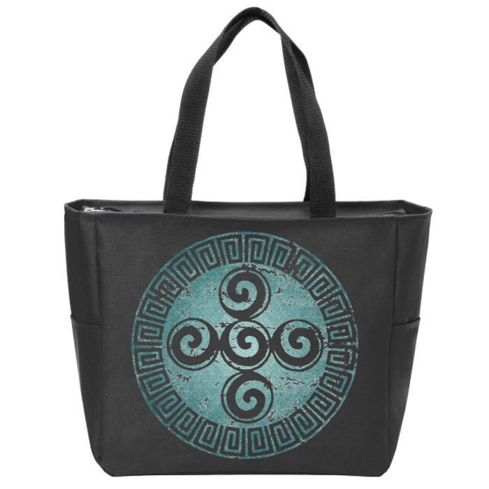 Aztec Symbol Creation Spiral Universe God Indians Zip Tote Bag