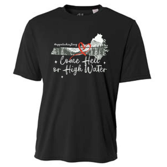 Appalachia Strong Come Hell Or High Water Mountain Cooling Performance Crew T-Shirt