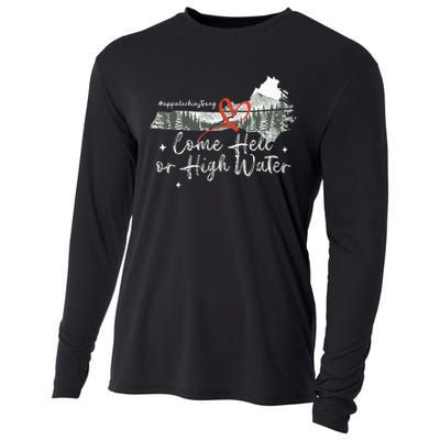 Appalachia Strong Come Hell Or High Water Mountain Cooling Performance Long Sleeve Crew